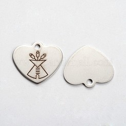 Non-Tarnish 201 Stainless Steel Pendants&nbsp;LS-STAS-L165-E14
