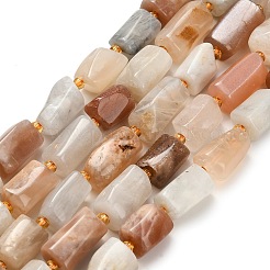 Natural Multi-Moonstone Beads Strands&nbsp;G-H329-A01-01