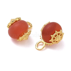 Frosted Natural Carnelian(Dyed & Heated) Pendants&nbsp;GG-D002-14G-02