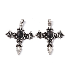 Natural Hypersthene Pendants&nbsp;KK-A173-05AS-06
