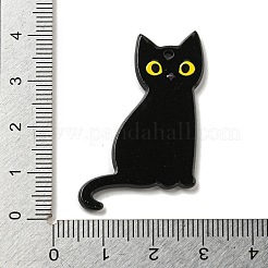 Halloween Black Cat Acrylic Pendants&nbsp;MACR-U005-01A