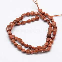 Synthetic Goldstone Beads Strands&nbsp;G-F521-28