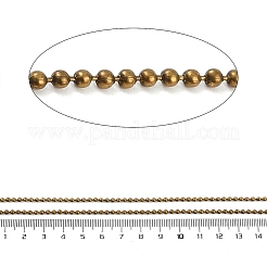 ラックメッキ鉄ボールチェーン  アンティークブロンズ  2.4mm  100ヤード/ロール&nbsp;CH-H002-06B-AB