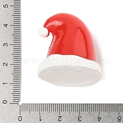 クリスマス 樹脂彫刻 ディスプレイ デコレーション  ホームオフィスデスク用  クリスマスの帽子  32x33x31.5mm&nbsp;LS-DJEW-K029-02C
