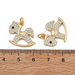 SHEGRACE Brass Micro Pave Black Cubic Zirconia Pendants&nbsp;XGRQ4S235-746G