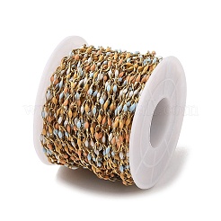 Ion Plating(IP) 304 Stainless Steel Enamel Link Chain&nbsp;CHS-H027-01G-04