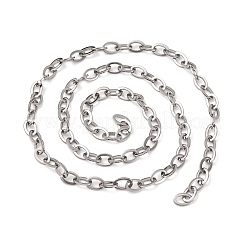 304ステンレススチールアズキチェーン  溶接されていない  ステンレス鋼色  15x10x1.5mm&nbsp;CHS-S012-15P