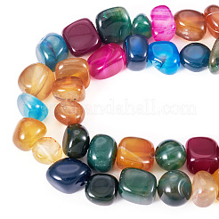 3 Strands Natural Agate Beads Strands&nbsp;G-TA0002-72
