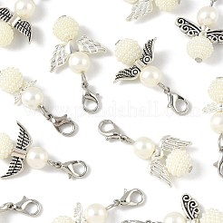 14Pcs 7 Styles ABS Plastic Imitation Pearl Pendant Decorations&nbsp;HJEW-FS00042-02-1