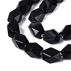 Natural Black Agate(Dyed & Heated) Beads Strands&nbsp;G-Q608-11A