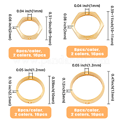 64Pcs 8 Style Brass Bead Frames&nbsp;KK-HY0003-01