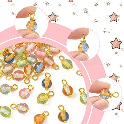 40Pcs Gradient Color Resin Pendants&nbsp;PALLOY-FS00029