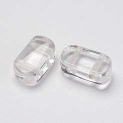 天然水晶のマルチ連リンク  水晶  長方形  16x9x6mm  穴：2mm&nbsp;X-G-P265-05