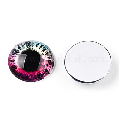 PH PandaHall 5 Sizes Oval Cabochons, 100pcs Clear Glass Tiles Flatback Round Cabochons Dome Cameo Beads Crystal Embellishments For Photo
