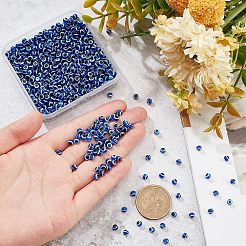 ナザールボンジュウ樹脂ビーズ  ラウンド  藤紫色  4mm  穴：1mm  800個/箱&nbsp;RESI-NB0001-84