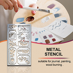 Retro Stainless Steel Metal Cutting Dies Stencils&nbsp;DIY-WH0242-276