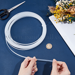 10m半透明PVCウェディングドレスシェーピングフィッシュボーン  ホワイト  6x2mm&nbsp;DIY-GF0014-12A