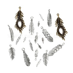 20Pcs 10 Style Tibetan Style Alloy Pendant&nbsp;TIBEP-YW0001-32