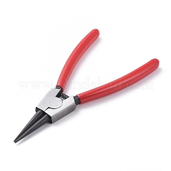 炭素鋼製ニッパー/ヤットコ  丸ペンチ（チェーンの解体に使用できます）  レッド  15.5cm&nbsp;P018Y