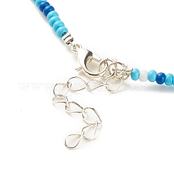 Glass Seed Beaded Necklace&nbsp;NJEW-JN03825-04