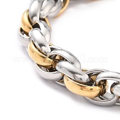 304 Stainless Steel Rope Chain Bracelet for Men Women&nbsp;BJEW-Z011-19GP