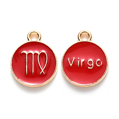Alloy Enamel Pendants&nbsp;ENAM-SZ0001-28B-B