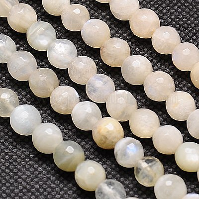 Natural White Moonstone Beads Strands&nbsp;X-G-G549-6mm-01-1