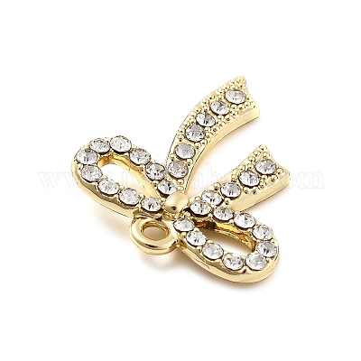 Alloy Rhinestone Pendants&nbsp;FIND-U026-02G-1