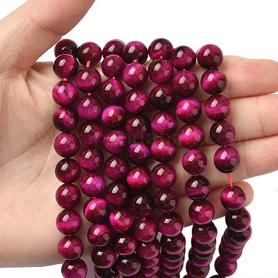 Natural Rose Tiger Eye Beads Strands&nbsp;G-G099-10mm-12-1