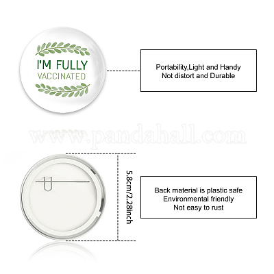 Tinplate Brooch&nbsp;JEWB-WH0012-065-1