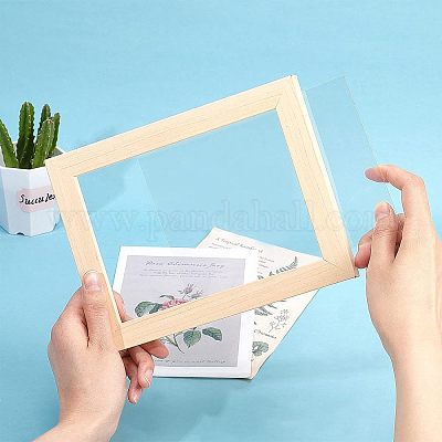 Pmmaクリアボード  長方形  ホワイト  177x127x0.5mm&nbsp;LS-DIY-WH0076-30-1