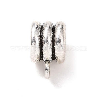 Tibetan Style Alloy Tube Bails&nbsp;PALLOY-P293-187-1