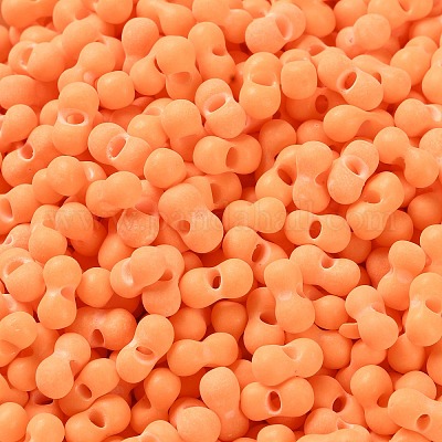 Rubberized Style Glass Seed Beads&nbsp;SEED-Z003-01I-1