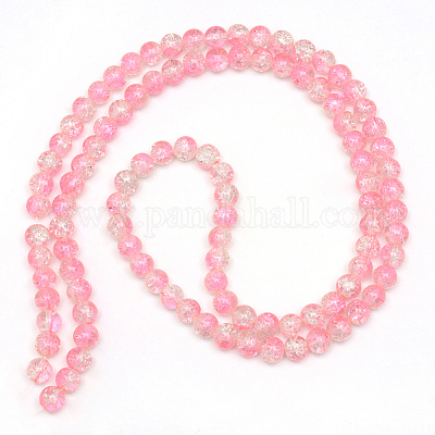 Baking Paint Crackle Glass Bead Strands&nbsp;CCG-S001-10mm-02-1