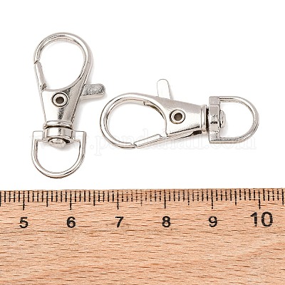 合金製回転式ナスカンカニカン スイベルスナップフック プラチナ