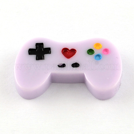樹脂カボション  ゲームコントローラ  プラム  18x28.5~29x5mm&nbsp;CRES-S286-212-1