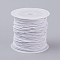 Elastic Cord, White, 1mm, about 22.96 yards(21m)/roll