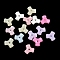 Plastic Beads, Imitation Jelly, Triangle, Mixed Color, 10x10.5x4.5mm, Hole: 1.6mm, about 2631pcs/500g