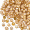 Glass Beads, Flower, Moccasin, 4~6x4~6x2~3mm, Hole: 1mm