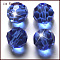 Imitation Austrian Crystal Beads, Grade AAA, K9 Glass, Faceted(32 Facets), Round, Blue, 10mm, Hole: 0.9~1mm