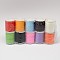 Mixed Nylon Twisted Cord, Mixed Color, 1mm, about 10yards/roll, 10roll/bag