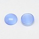 キャッツアイカボション  半円  コーンフラワーブルー  10x2~3mm&nbsp;CE-J002-10mm-07-2