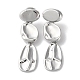 Rack Plating Brass Dangle Stud Earring&nbsp;EJEW-H099-02P-1