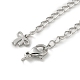 Brass Lobster Clasps & Ends with Chain&nbsp;KK-R120-05P-2
