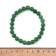 Natural Malaysia Jade(Dyed) Bead Stretch Bracelets&nbsp;BJEW-K212-B-013-3