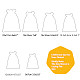 Burlap Packing Pouches Drawstring Bags&nbsp;ABAG-BC0001-08-9x7-7