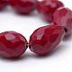 Solid Color Glass Faceted teardrop&nbsp;X-GLAA-Q052B-03-4