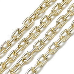 アルミニウムアズキチェーン  溶接されていない  オーバル  ライトゴールド  4.6x3.1x0.8mm