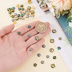 50Pcs 5 Styles Multi-Petal Alloy Enamel Bead Caps&nbsp;FIND-ME0001-41