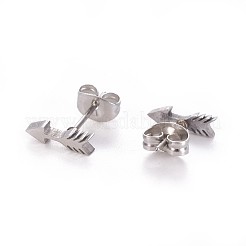 Tarnish Resistant 304 Stainless Steel Stud Earrings&nbsp;EJEW-F227-13P